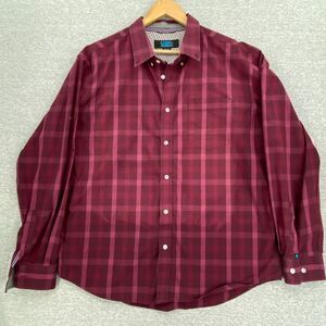 Cody James Shirt Mens Medium Red Plaid Button Up Long Sleeve Western Workwear